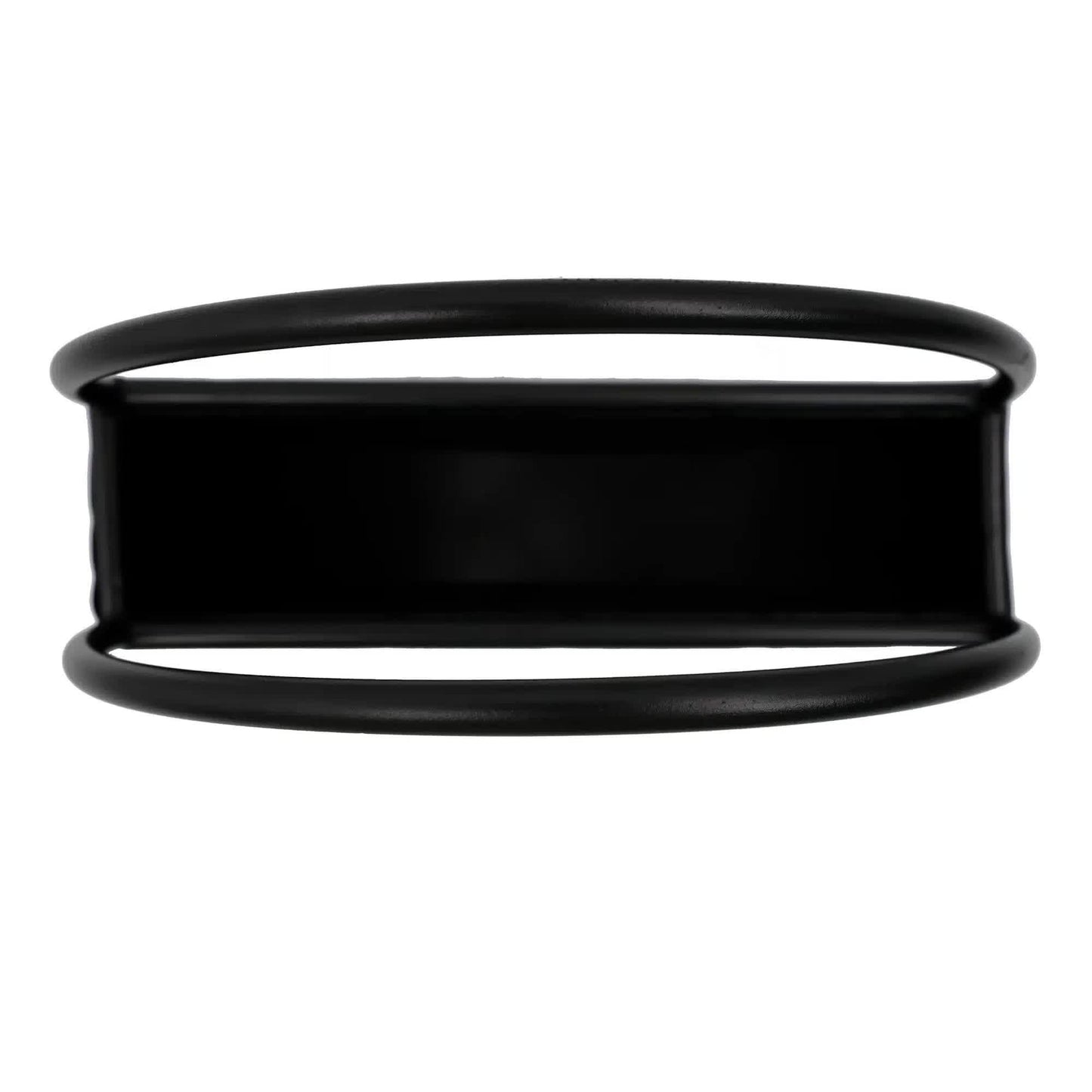 premium-floating-half-moon-semi-circle-metal-wall-planter-onyx-black-35cm