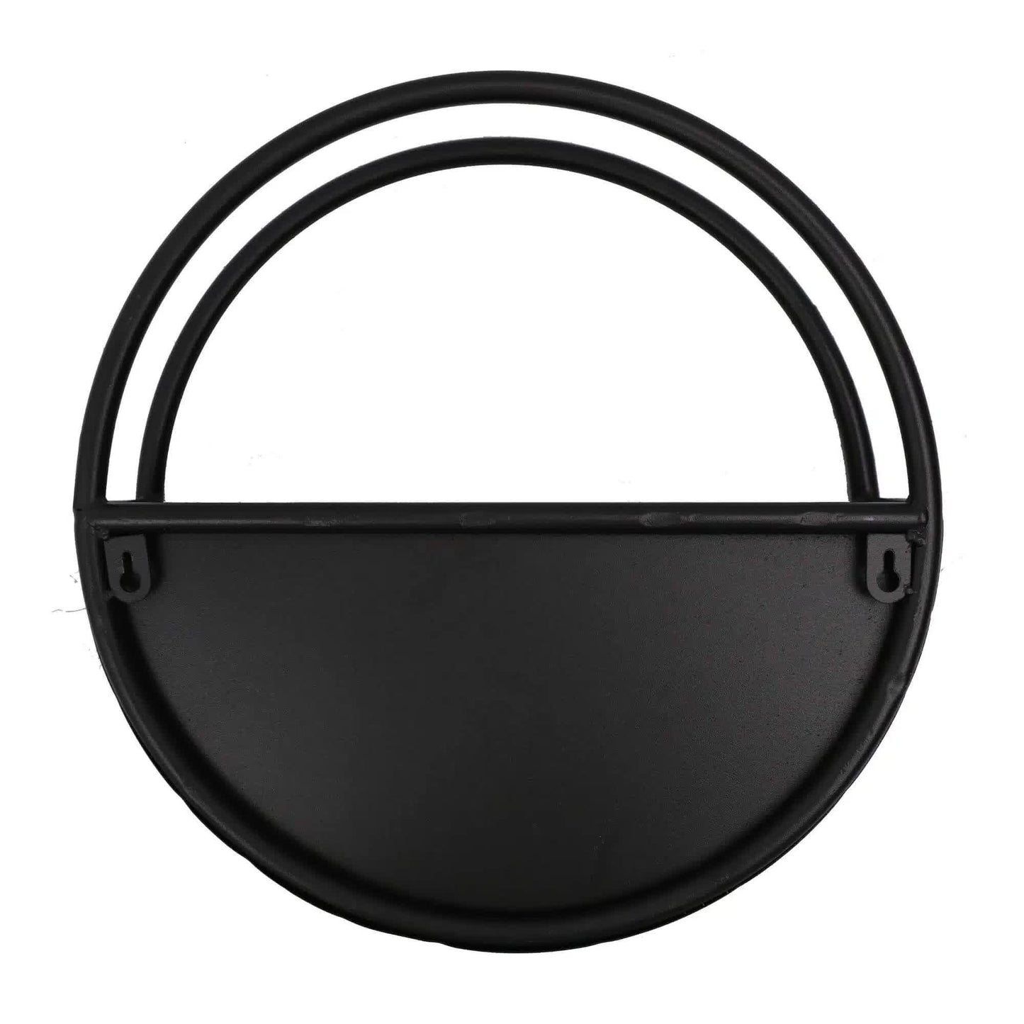 premium-floating-half-moon-semi-circle-metal-wall-planter-onyx-black-35cm