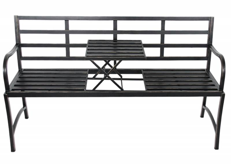 Lucinda Garden 3 Seat Bench & Pop Up Table 150cm