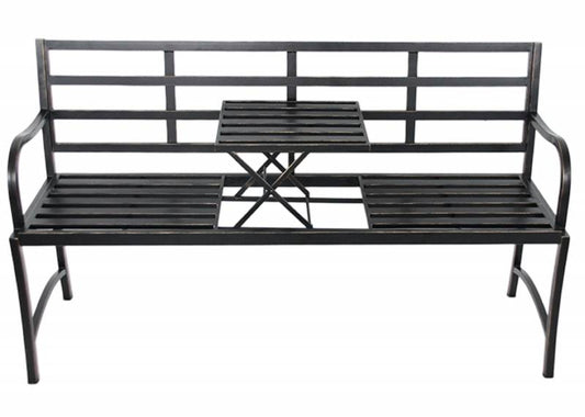 Lucinda Garden 3 Seat Bench & Pop Up Table 150cm