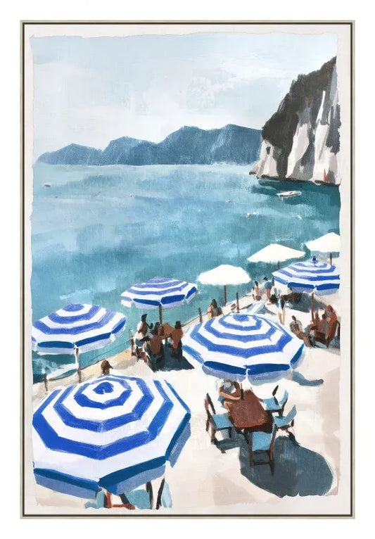 Holiday Sun Loung Framed Artwork B 120cm
