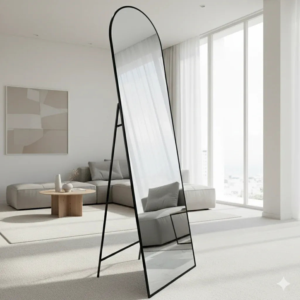 Nikola Cheval Mirror Black 170cm