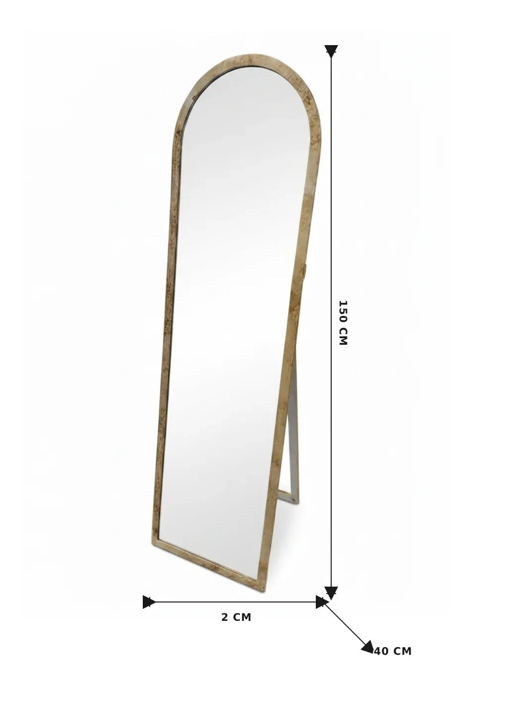 Romeo Cheval Mirror 170cm