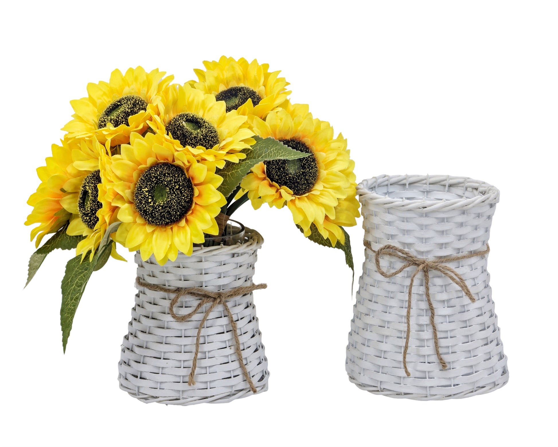 bulk 6 Willow Vase White 20cm