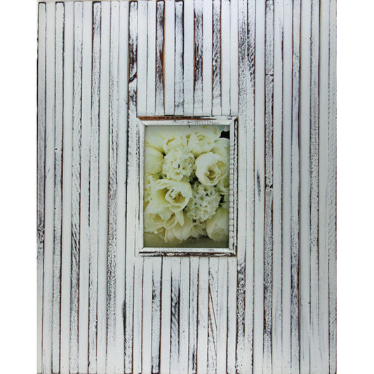 Single White Wash Photo Frame 50cm