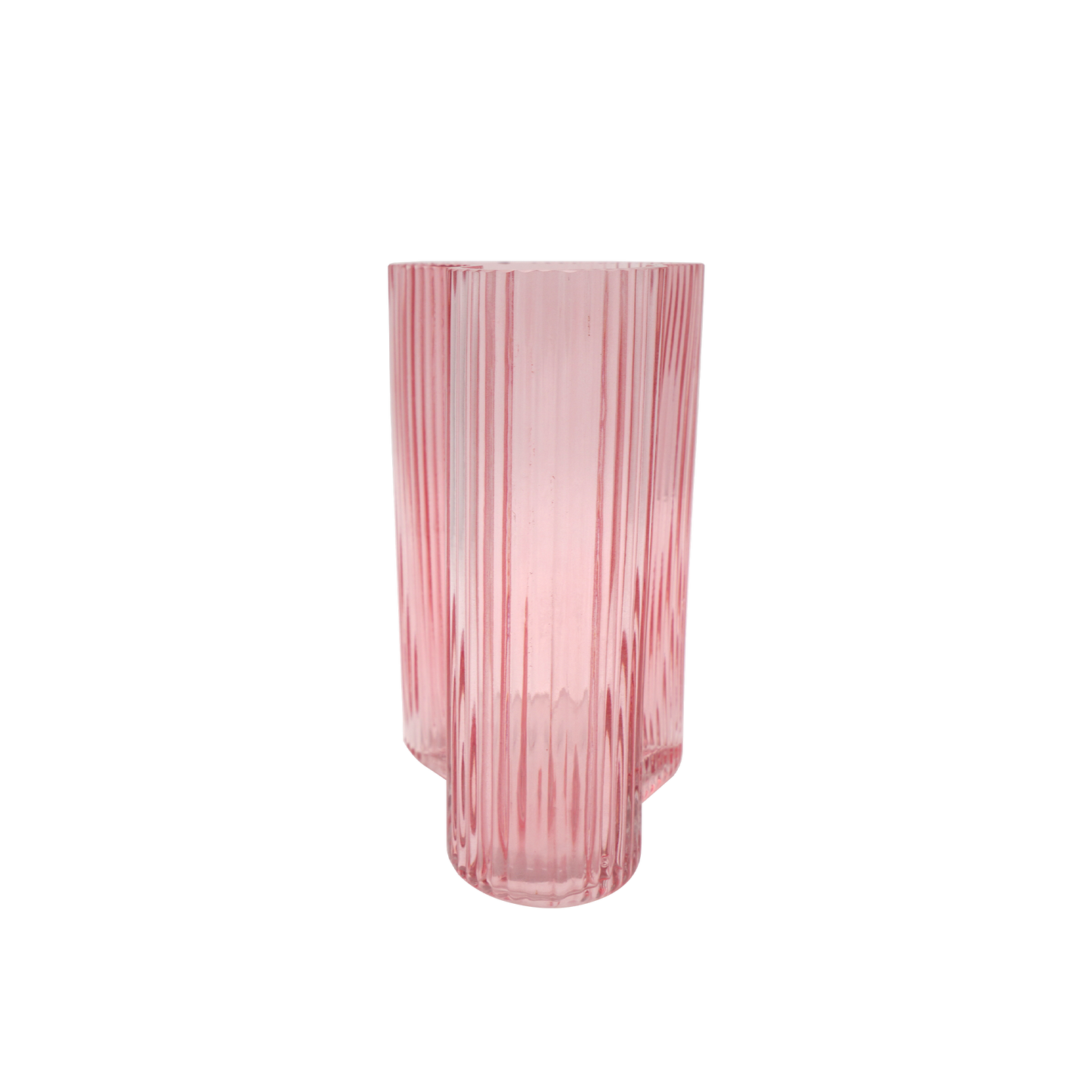 Suzhou Curved Vase Small Pink