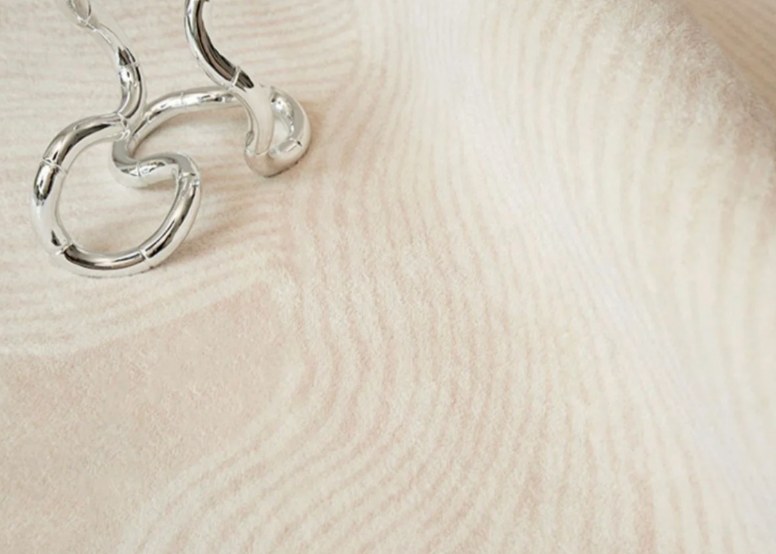 Wabi-Sabi style- white Imitation Cashmere Rug 200cm-300cm