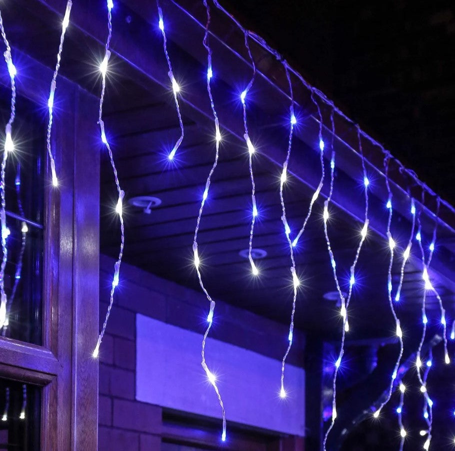 500 LED Icicle Lights available in 4 Colors - Multicolor