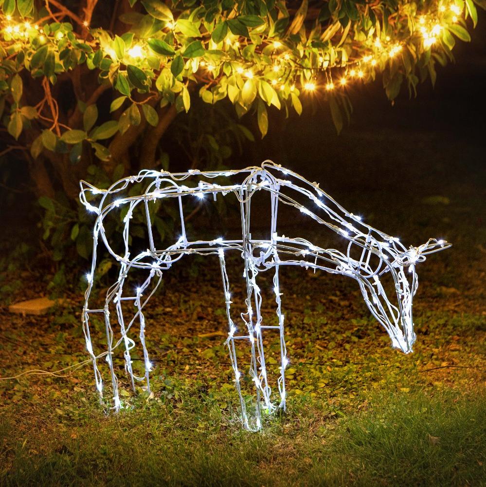 Battery Operated LED Reindeer  2 Style Options: Feeding and Standing - Feeding