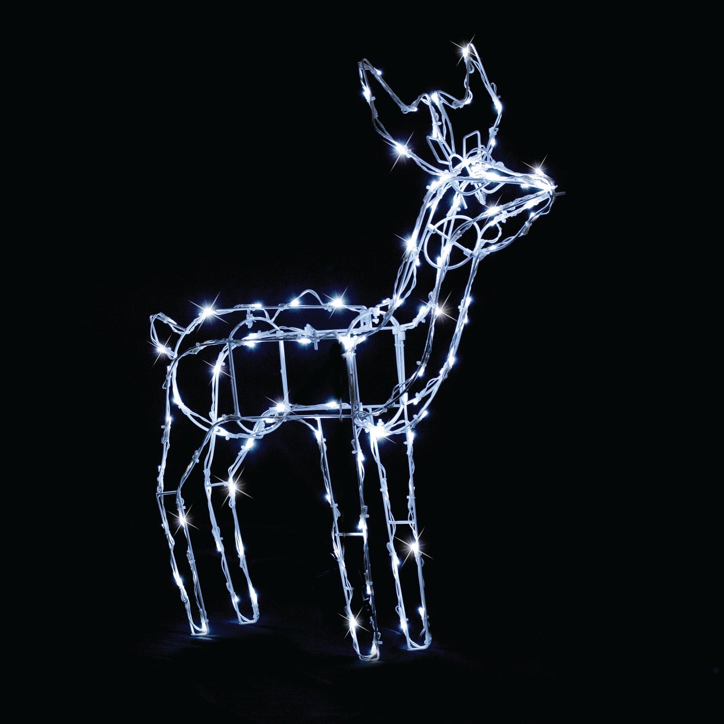 Battery Operated LED Reindeer  2 Style Options: Feeding and Standing - Feeding