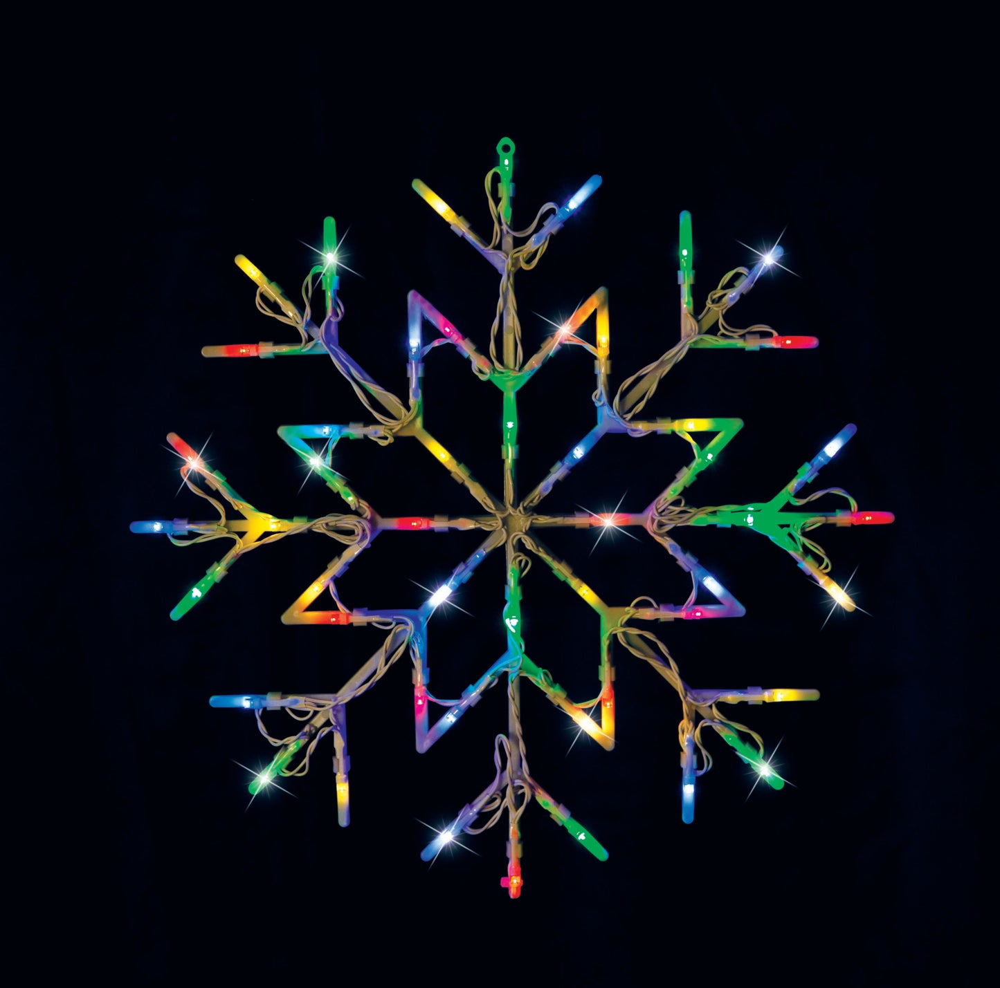 LED Snowflake Silhouette Flashing available in 2 Colors - Multicolor