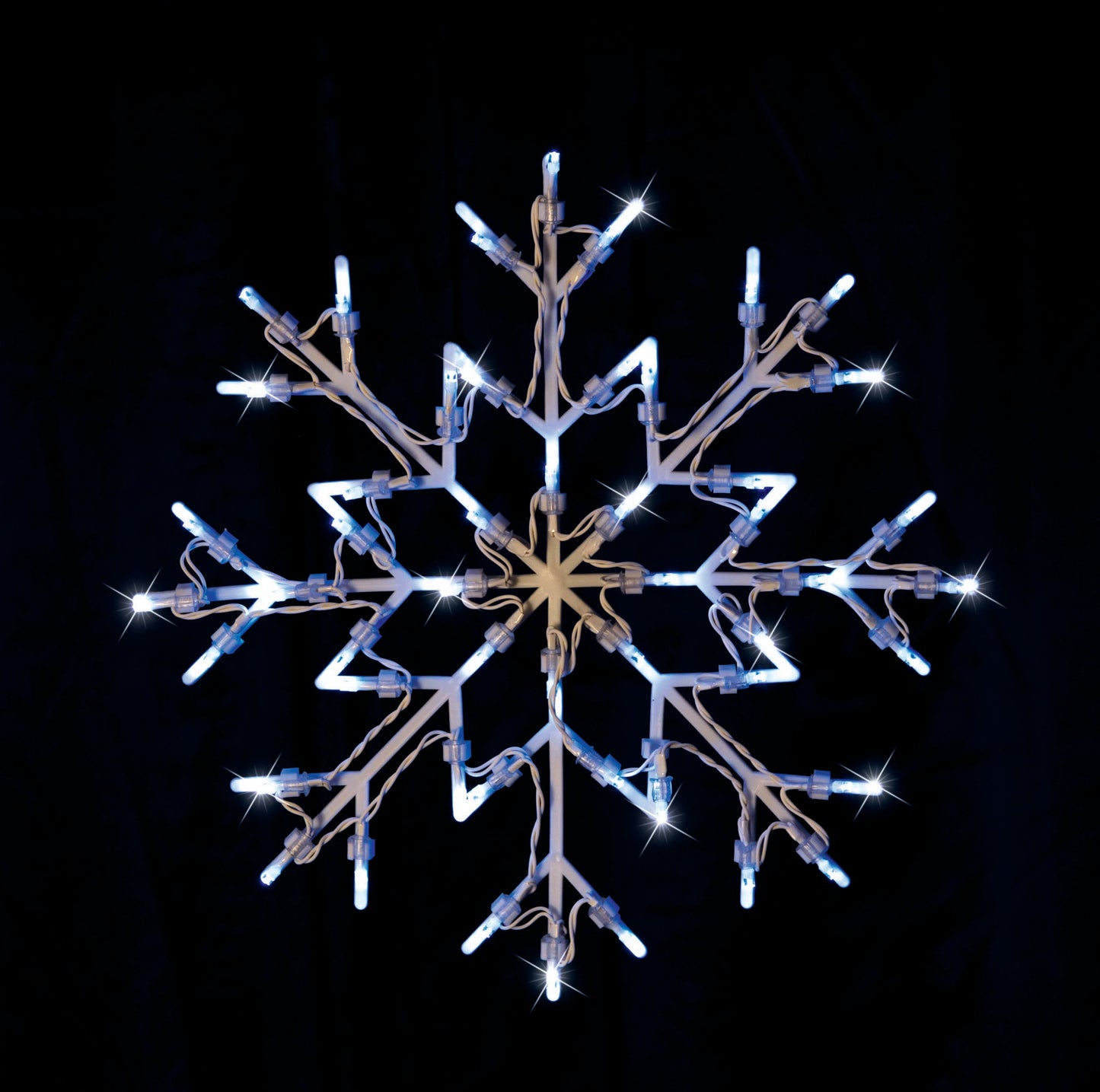 LED Snowflake Silhouette Flashing available in 2 Colors - Cool White