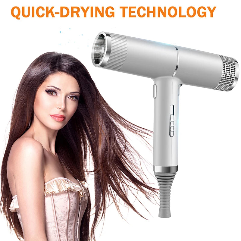 NNEOBA Strong Wind Hair Dryer - Blue Light & Anion Tech