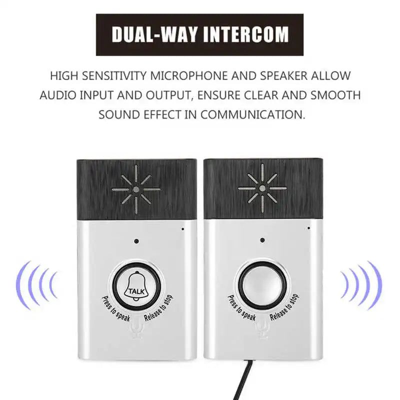 2-Way Voice Intercom Wireless Doorbell System