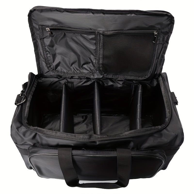 Nylon Duffel Bag with Shoe Compartment