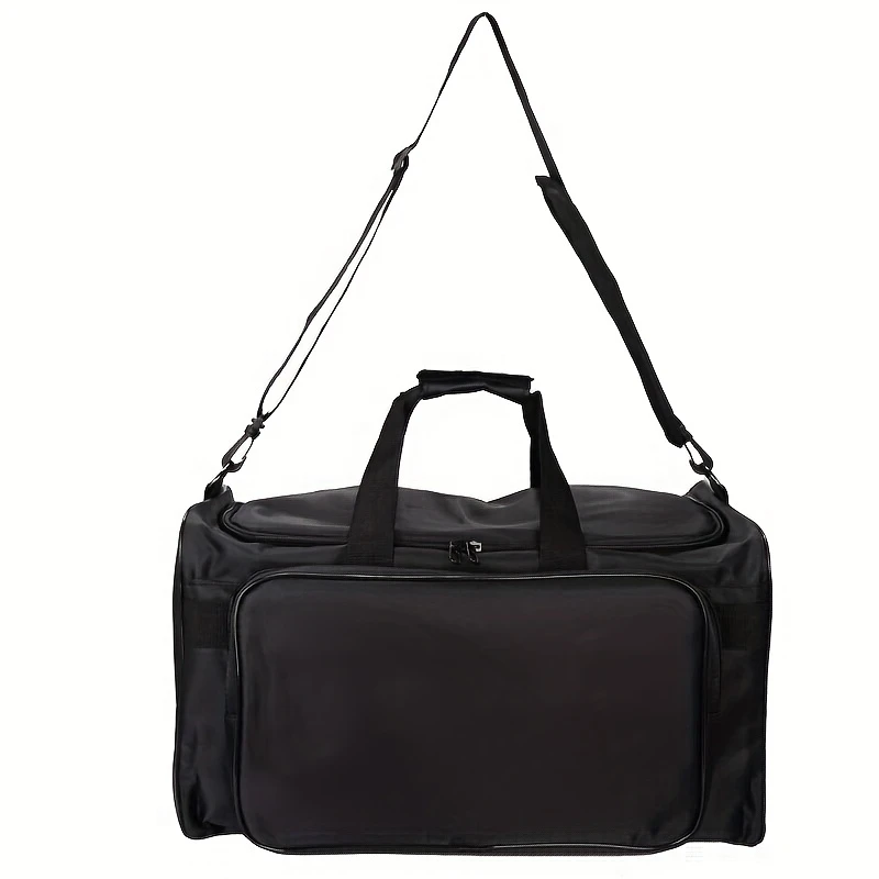 Nylon Duffel Bag with Shoe Compartment