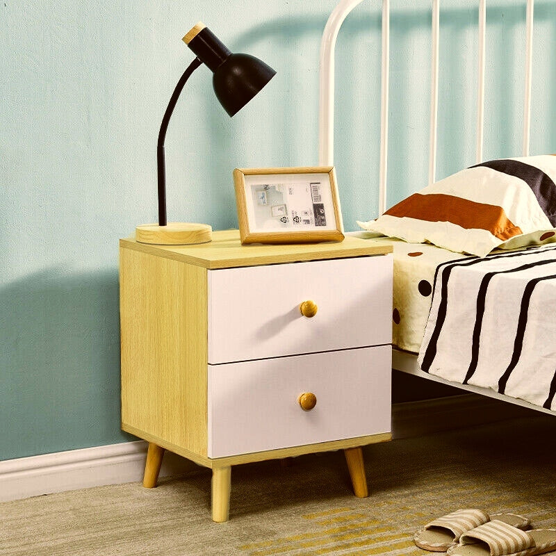 nnecn-wooden-bedside-cabinet-with-two-drawers-and-sturdy-legs