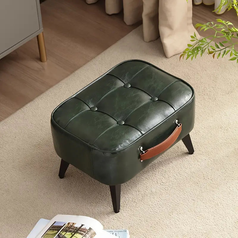 NNETM Super Soft Faux Leather Upholstered Seat - Green Black