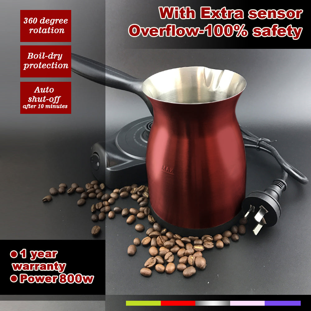 red-electric-turkish-greek-arabic-coffee-maker-pot-automatic-sensor-anti-overflow at www.mallsonline.com.au