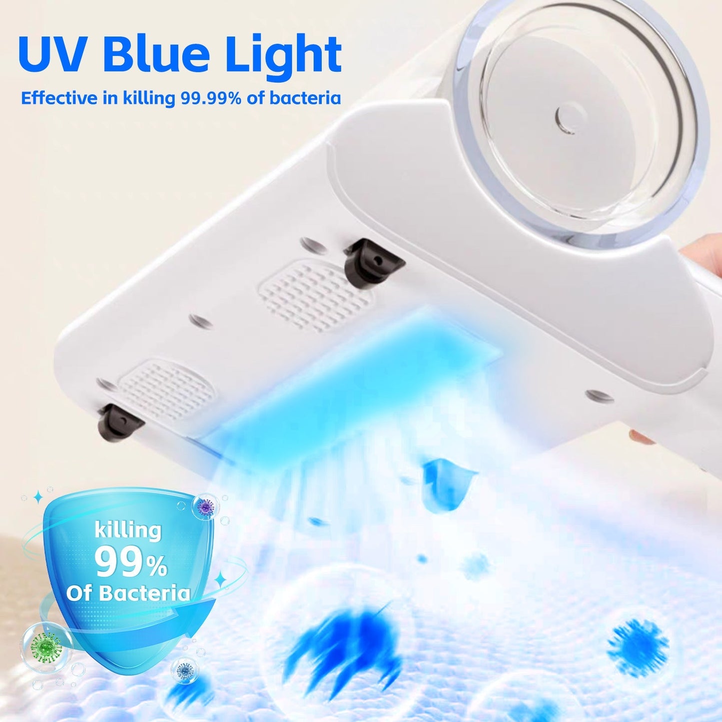 UVâ€‘C Cordless Dust Mite Vacuum Handheld Sanitizing Cleaner with 1200â€¯mAh Battery