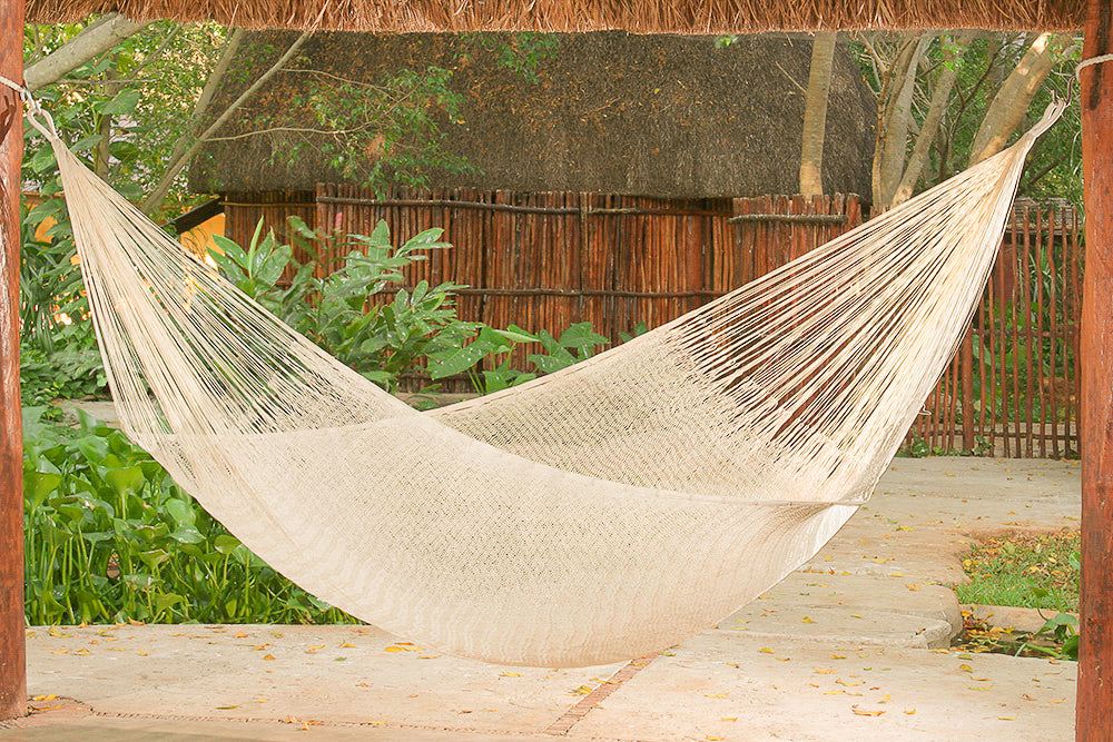 Cotton Mexican Hammock â€“ Naturalâ€“ Queen Size