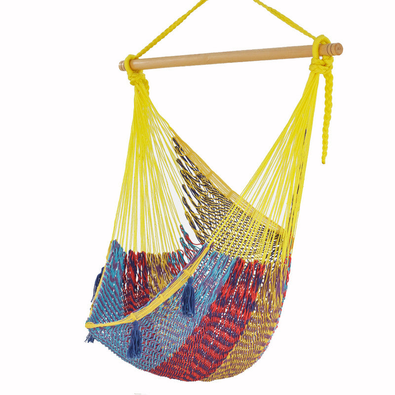 mayan-legacy-extra-large-outdoor-cotton-mexican-hammock-chair-in-confeti-colour