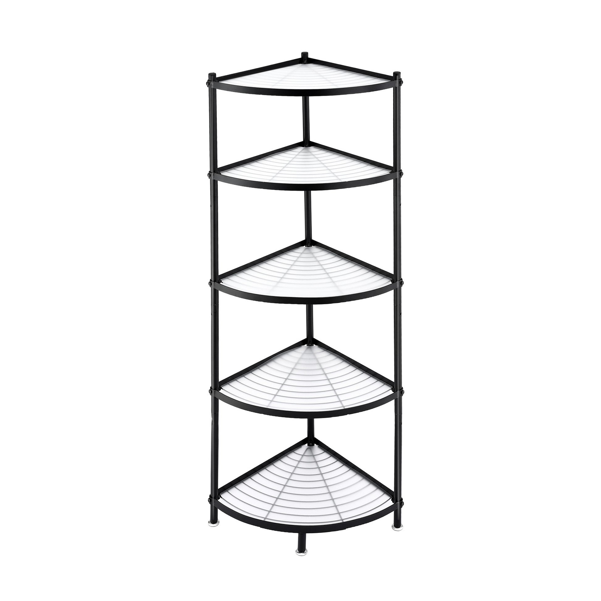 Artiss 5-Tier Kitchen Corner Shelf Rack Stand Microwave Metal Storage Shelves