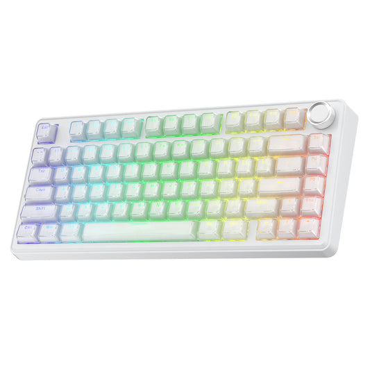 SOLAKAKA A75 75% Gasket Mechanical Keyboard Tri-Mode Hot-Swap Knob