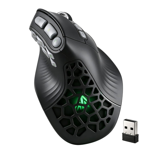 SOLAKAKA E9 Pro Vertical MMO Mouse Tri-Mode 36000 DPI 8000Hz PAW3395