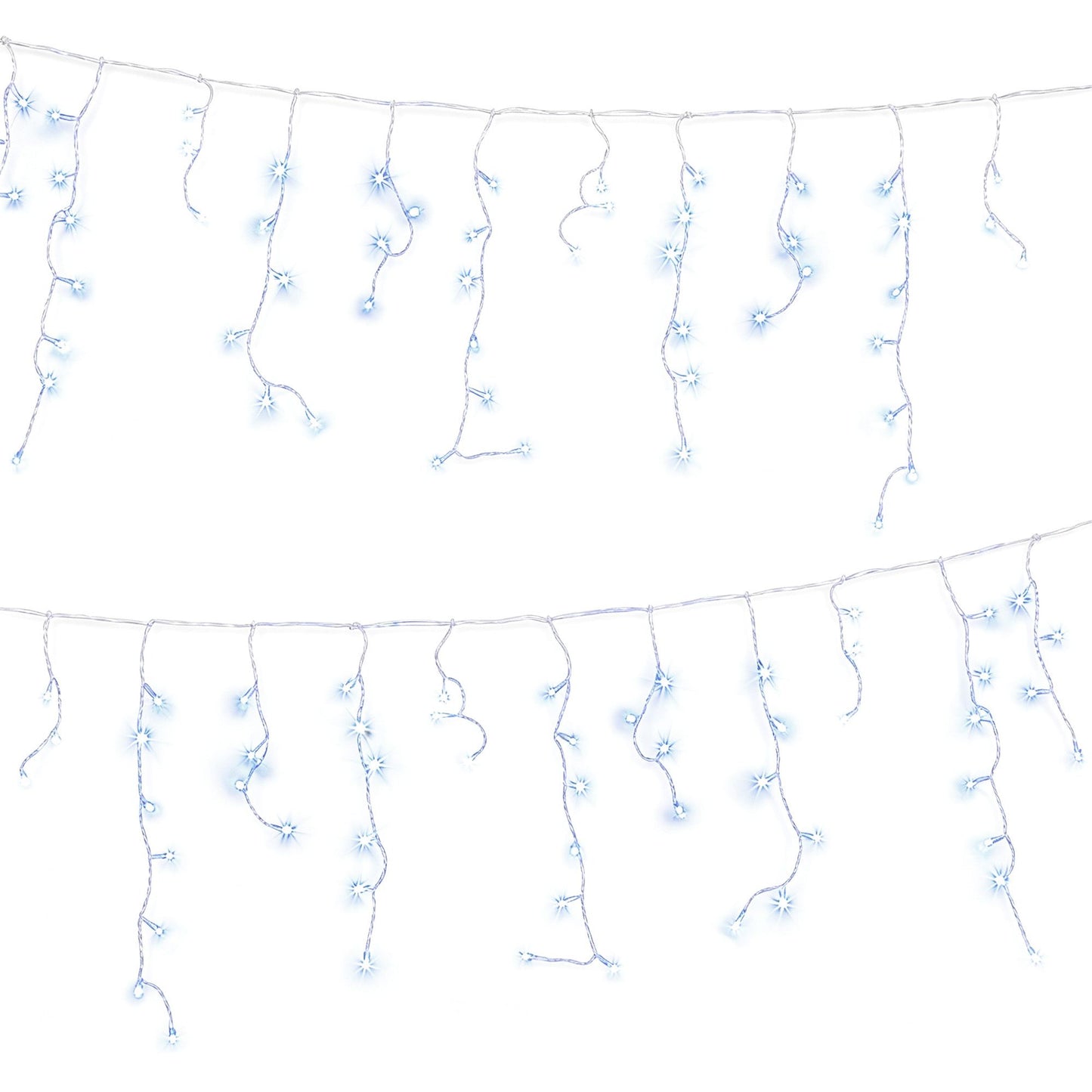 Jingle Jollys 32M Christmas Lights Solar Icicle String Lights 960 LED Cool White