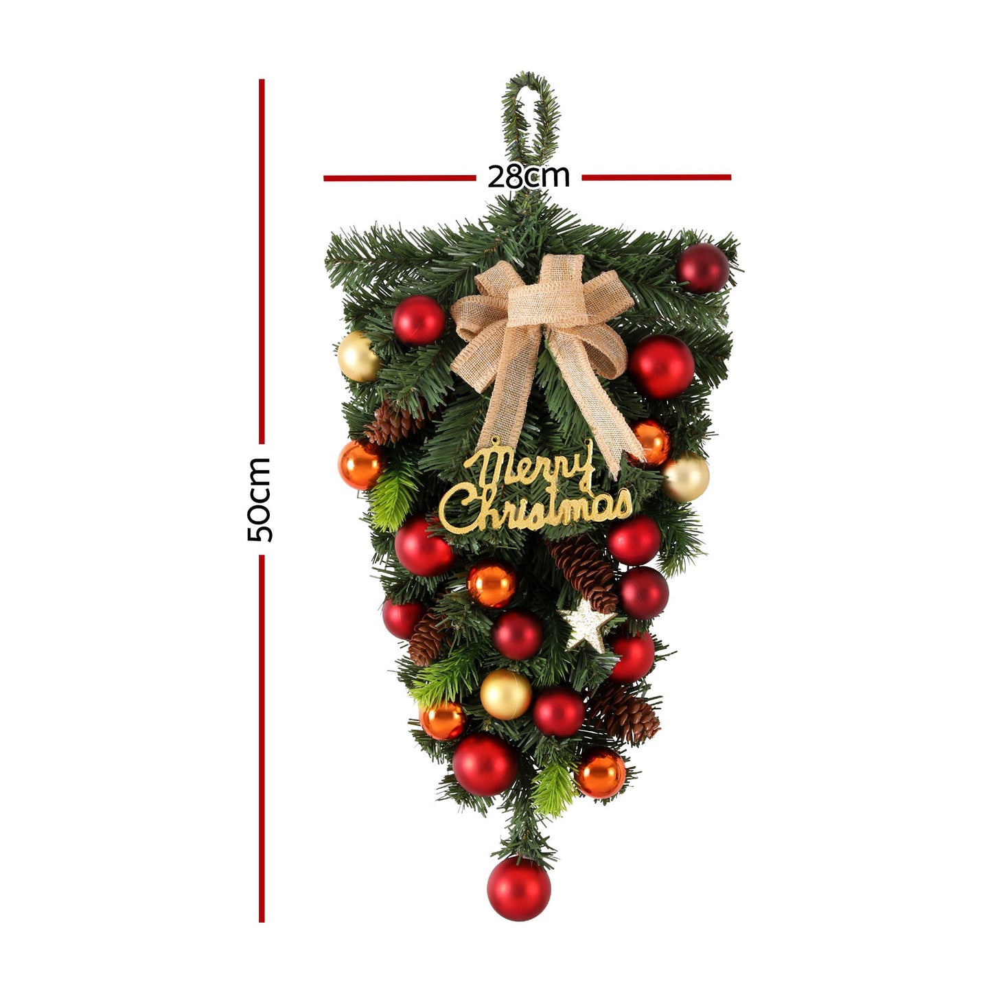 Jingle Jollys Hanging Christmas Garland 50CM Ornaments Party Decorations