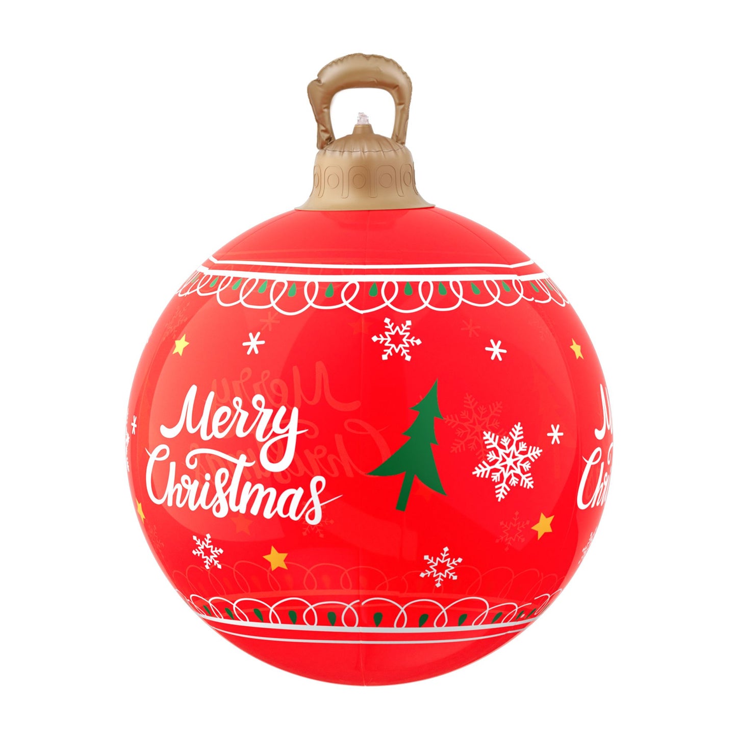 Jingle Jollys Christmas Inflatable Ball 60cm Led Illuminated Christmas Decoration Red