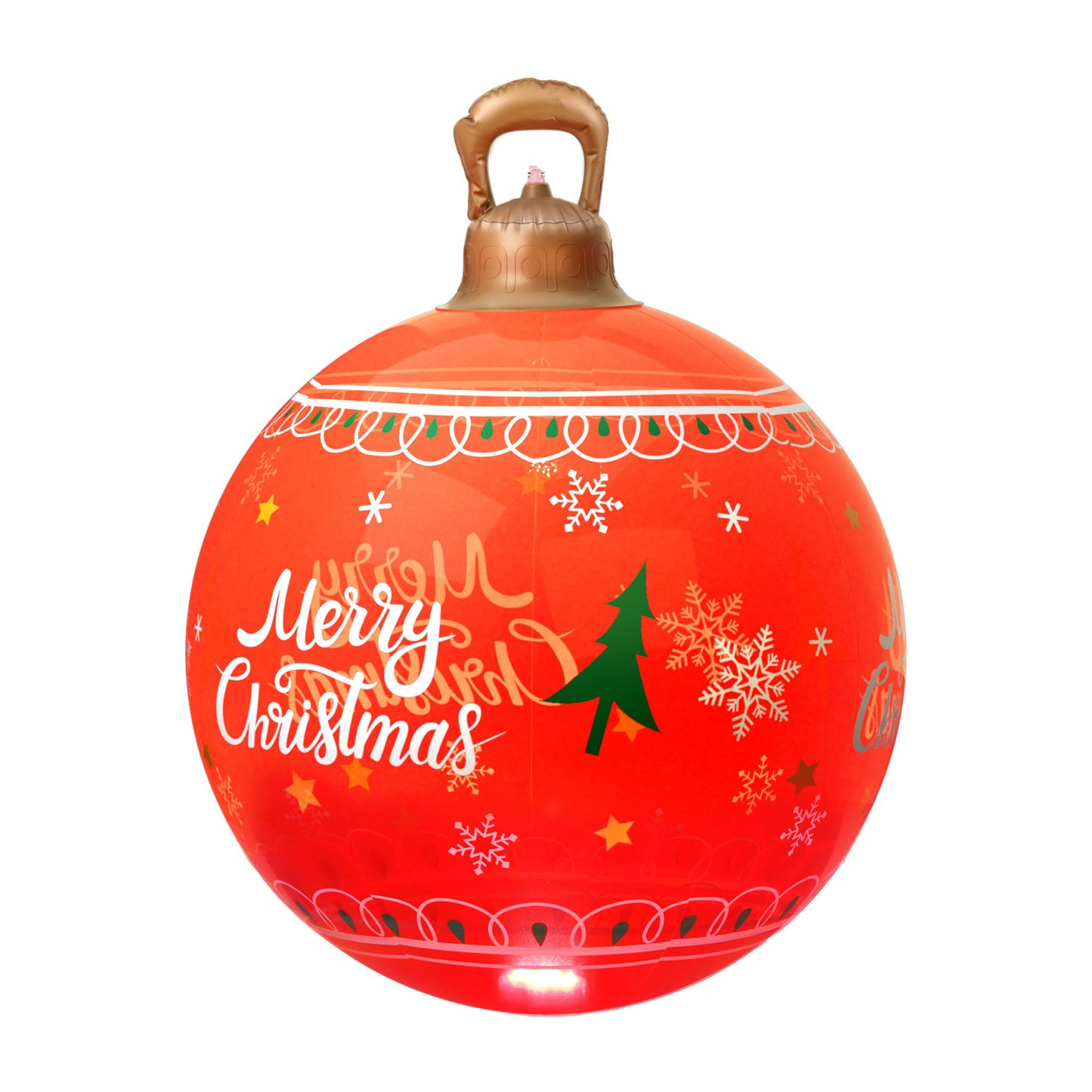 Jingle Jollys Christmas Inflatable Ball 60cm Led Illuminated Christmas Decoration Red