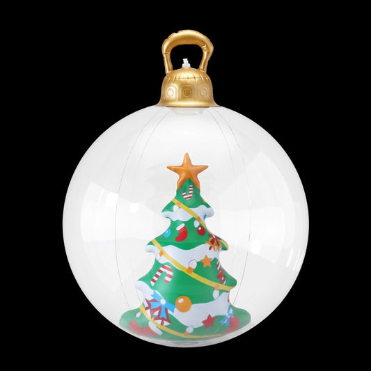 Jingle Jollys Christmas Inflatable Ball 60cm Tree Decoration Giant Bauble Clear