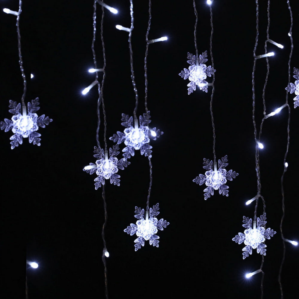 Jingle Jollys Solar 6M 160 Icicle String Lights