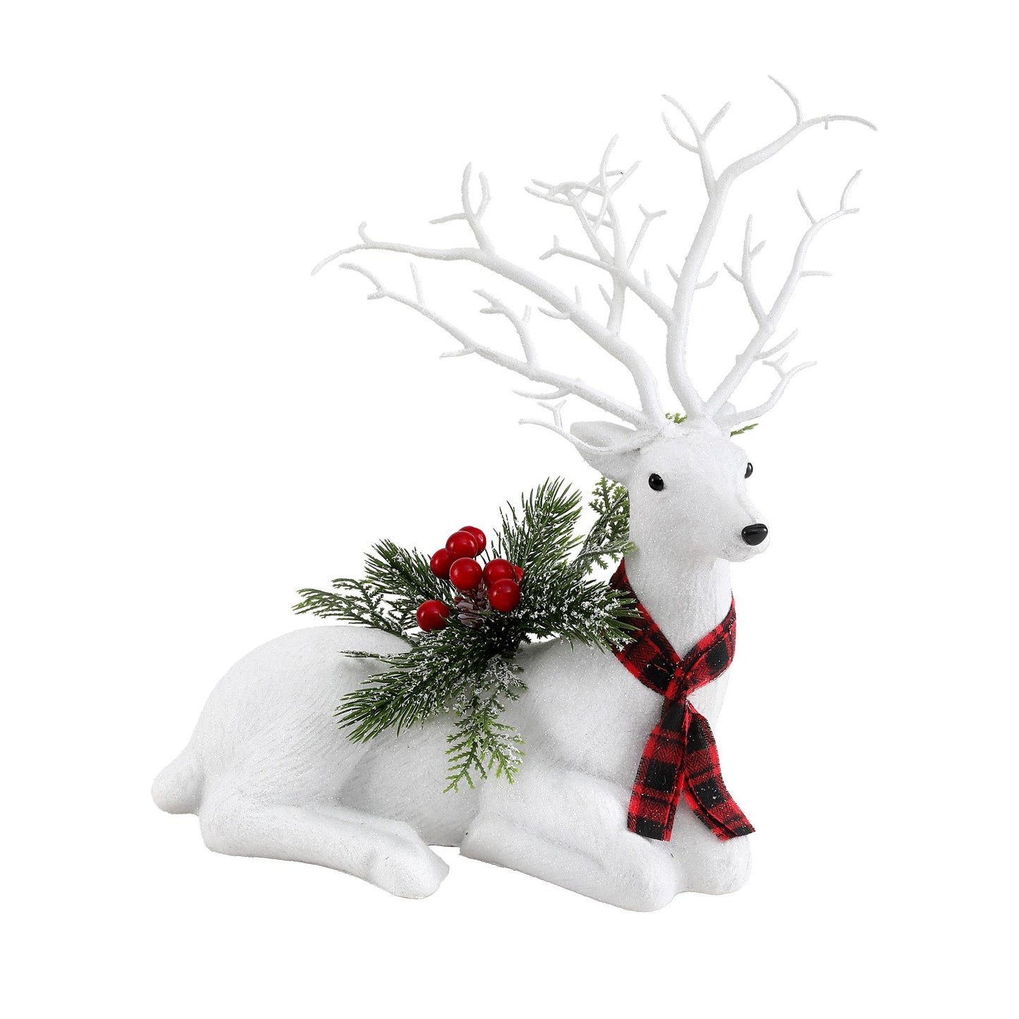 Jingle Jollys Christmas Reindeer 32cm Glitter Deer Ornaments Party Decorations