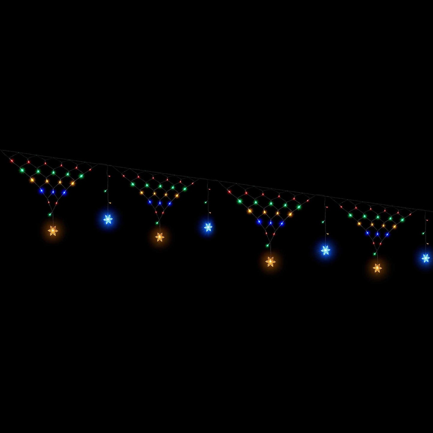 Jingle Jollys Christmas Lights Solar Fairy Lights Christmas Decorations Multicolour 4m