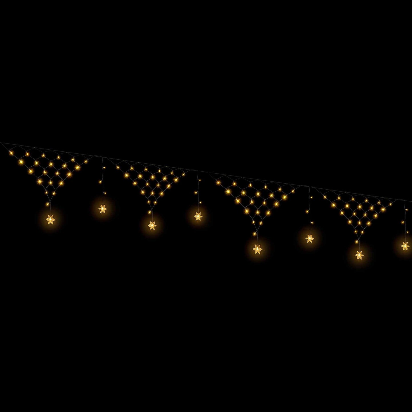 Jingle Jollys Christmas Lights Solar Fairy Lights Warm White Christmas Decorations 4m