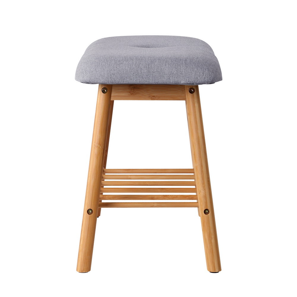 artiss-shoe-rack-seat-bench-chair-shelf-organisers-bamboo-grey at www.mallsonline.com.au