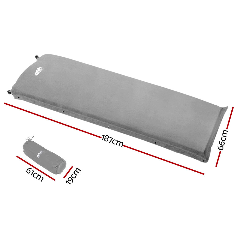 Weisshorn Single Size Self Inflating Matress - Grey