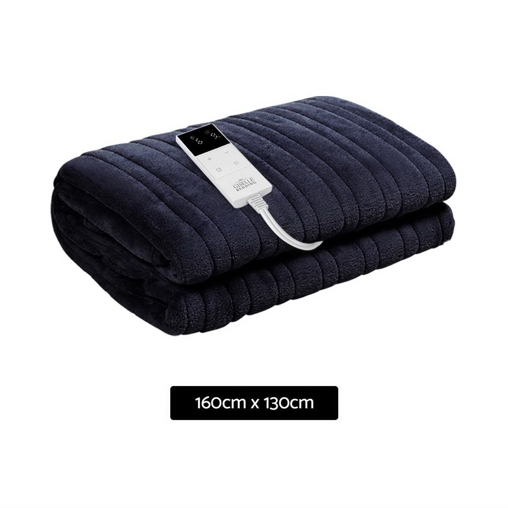 giselle-bedding-heated-electric-throw-rug-fleece-sunggle-blanket-washable-charcoal at www.mallsonline.com.au