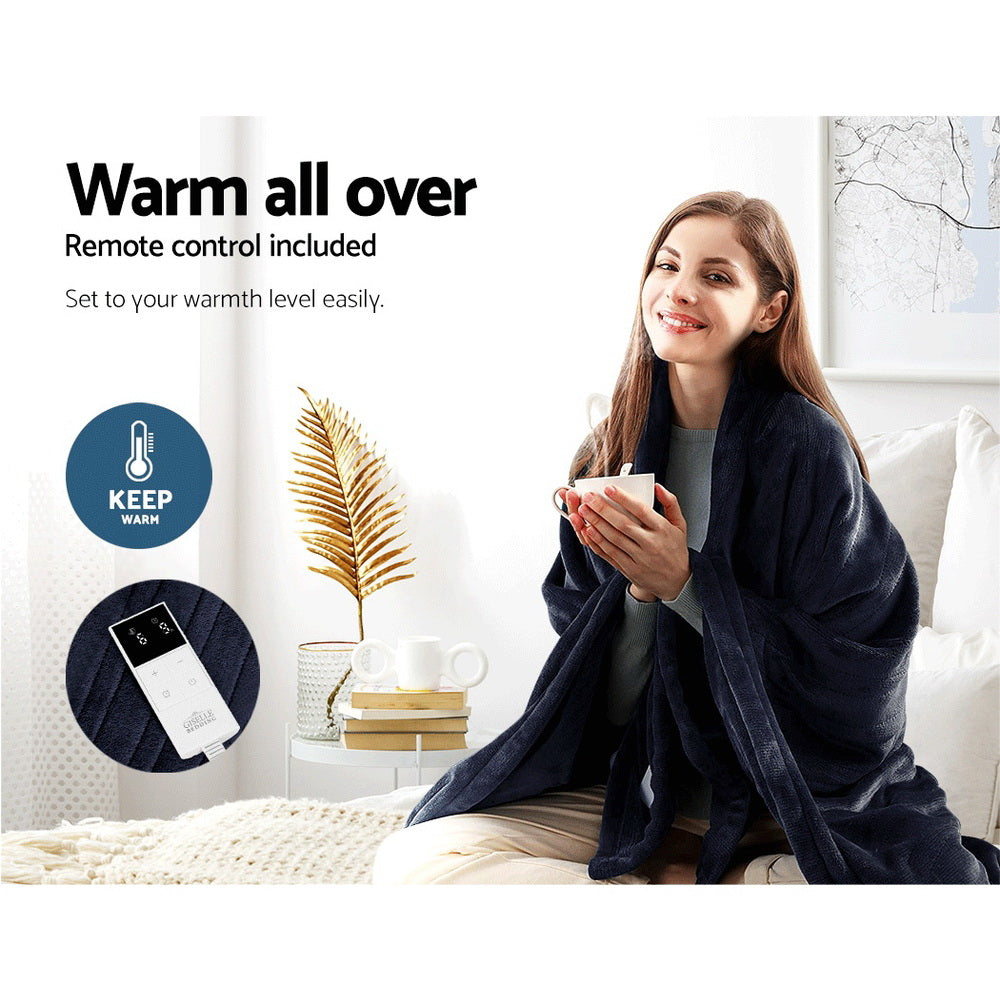 giselle-bedding-heated-electric-throw-rug-fleece-sunggle-blanket-washable-charcoal at www.mallsonline.com.au