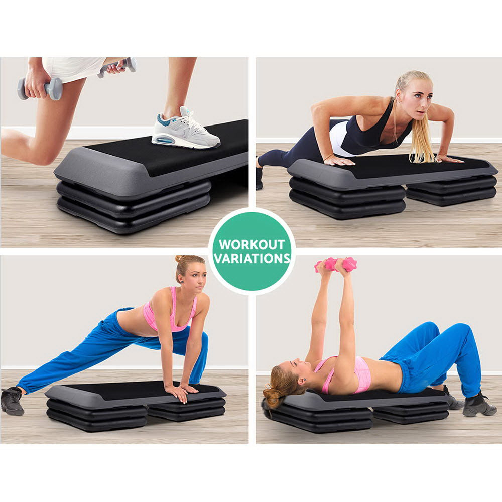 everfit-set-of-2-aerobic-step-risers-exercise-stepper-block-fitness-gym-workout-bench at www.mallsonline.com.au