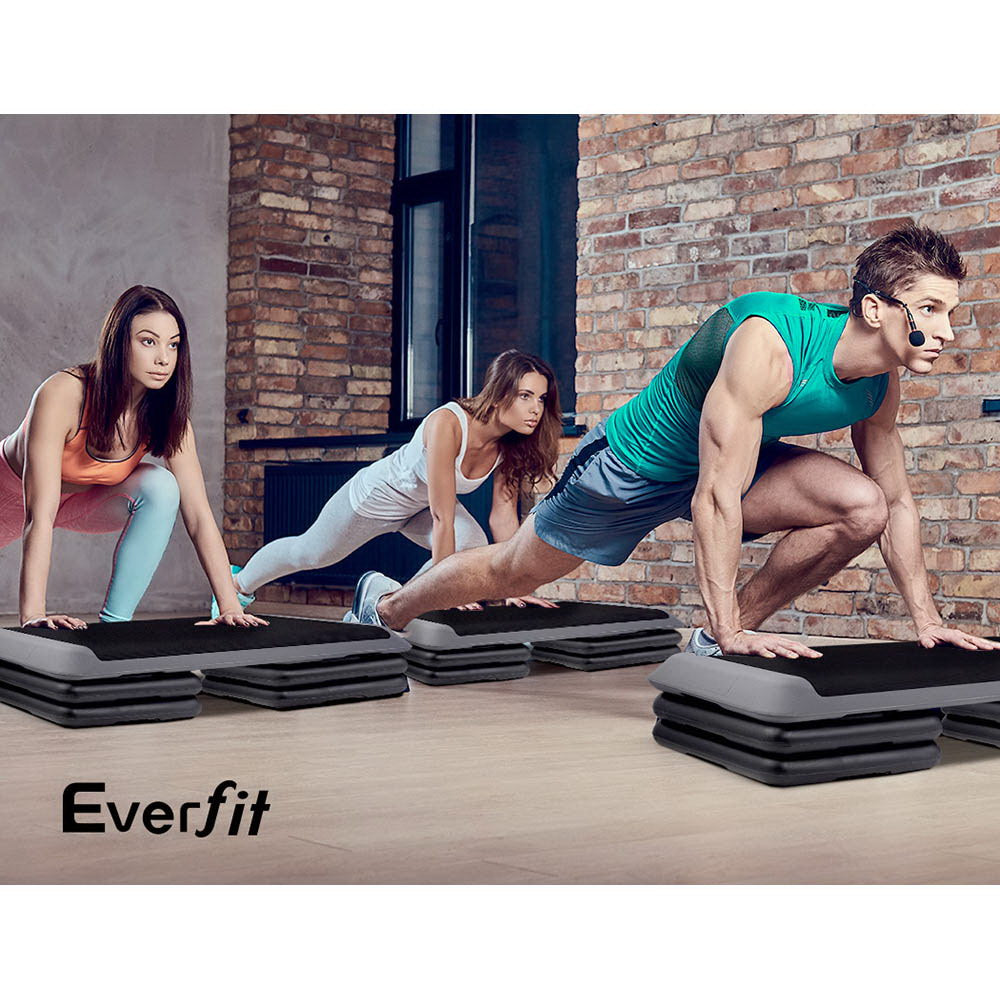 everfit-set-of-2-aerobic-step-risers-exercise-stepper-block-fitness-gym-workout-bench at www.mallsonline.com.au