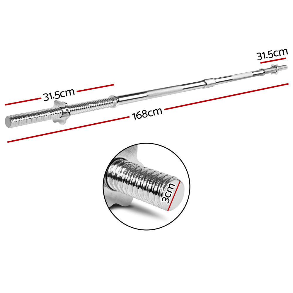 5-5ft-barbell-bar-steel-fitness-exercise-weight-press-gym-home-168cm at www.mallsonline.com.au