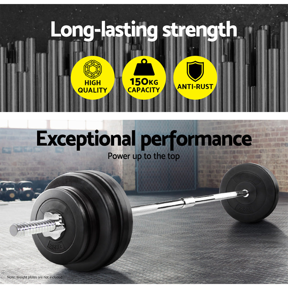 5-5ft-barbell-bar-steel-fitness-exercise-weight-press-gym-home-168cm at www.mallsonline.com.au