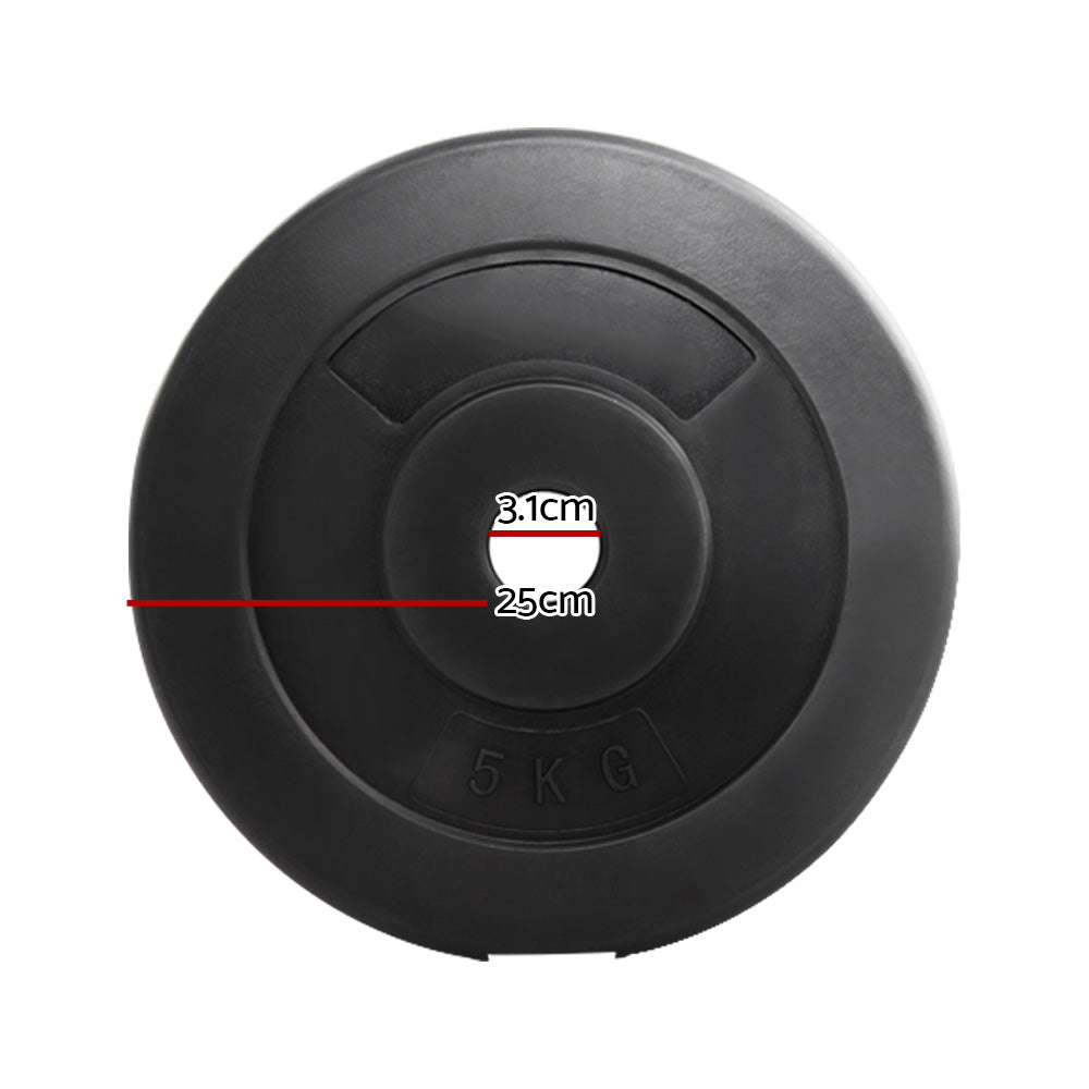 2-x-5kg-barbell-weight-plates-standard-home-gym-press-fitness-exercise-rubber at www.mallsonline.com.au