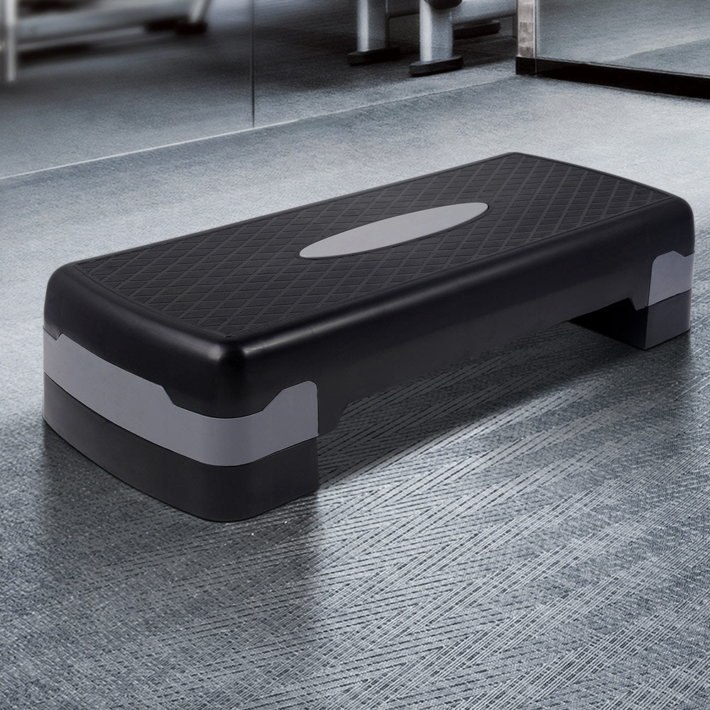 aerobic-step-exercise-stepper-steps-fitness-block-bench-riser-home-gym at www.mallsonline.com.au