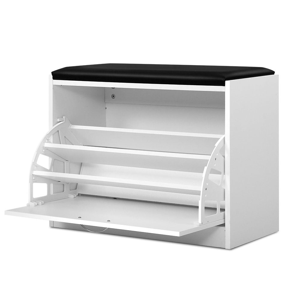 artiss-shoe-cabinet-bench-shoes-storage-rack-organiser-drawer-white-15-pairs at www.mallsonline.com.au