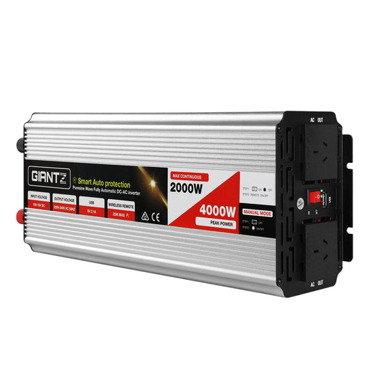 giantz-power-inverter-2000w-or-4000w-pure-sine-wave-12v-240v-camping-boat-caravan at www.mallsonline.com.au